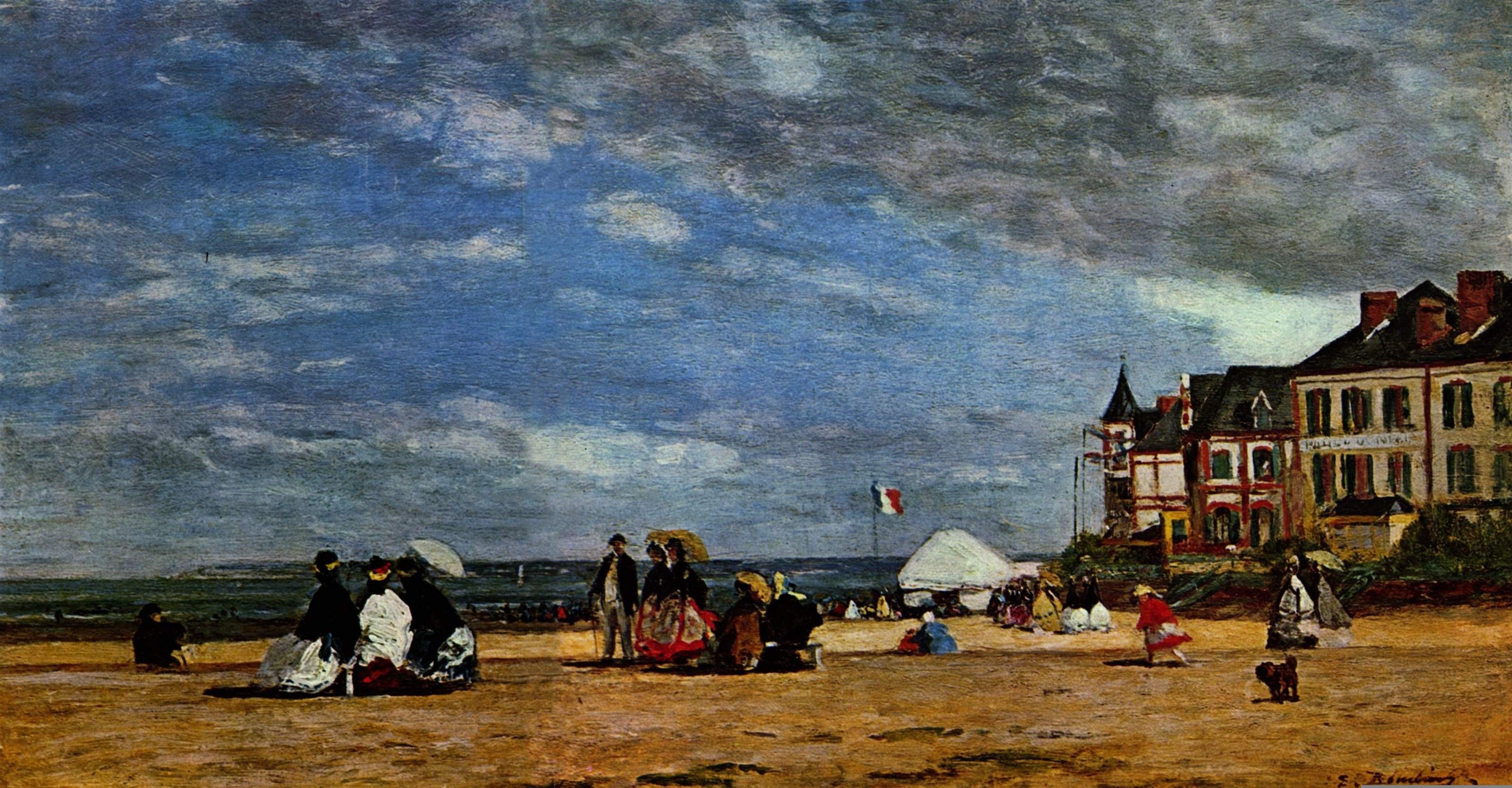 Eugene Boudin - Trouville Beach